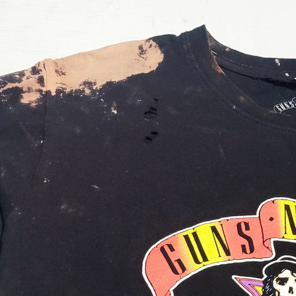 Authentic Guns N' Roses APPETITE FOR DESTRUCTION CROSS LOGO Distressed (Unisex) - Picture 5 of 12